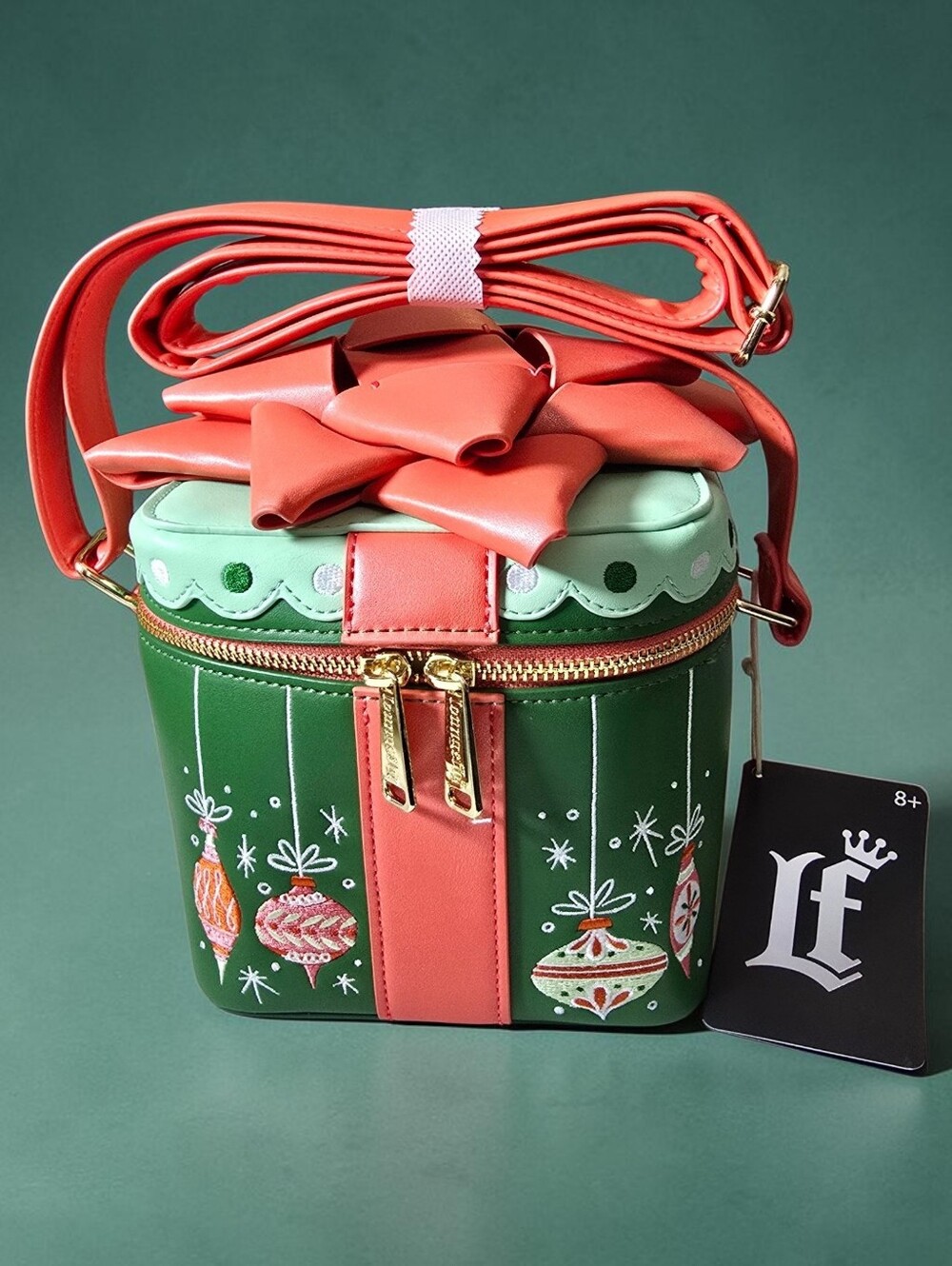Loungefly Holiday Gift Figural Crossbody Bag Christmas Present Nwt